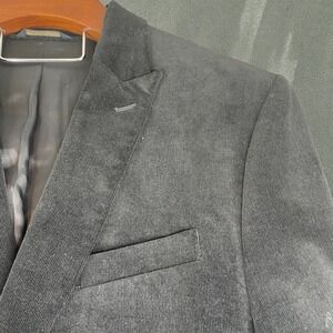 Banana Republic Tailored Fit Black Corduroy Blazer Jacket Men Size 46L